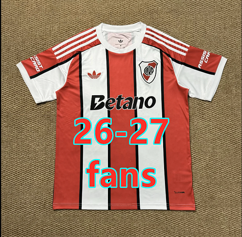 26-27 River Plate Away Fans Version Jersey S-4XL