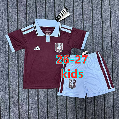 26-27 Aston Villa Home Kids Jersey+shorts Kit 16 -28