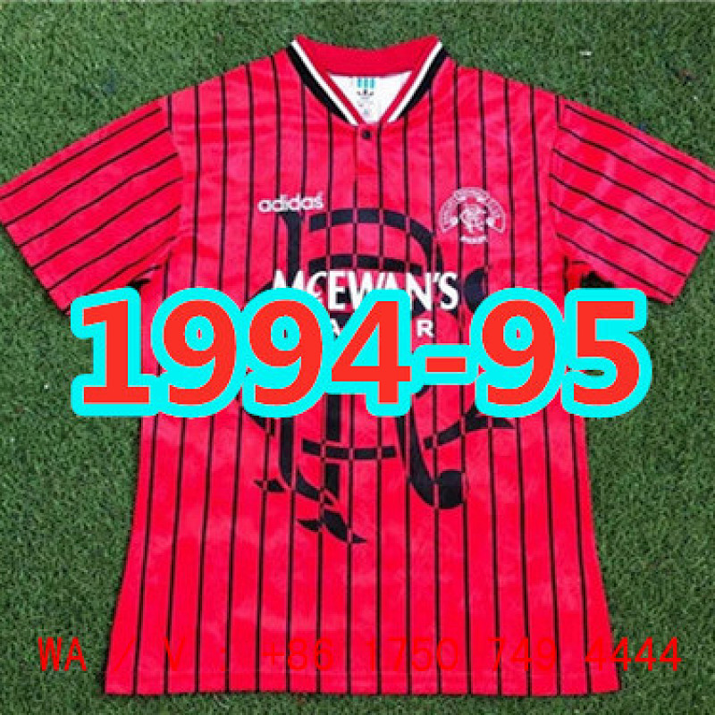 Rangers Retro TopThai Quality Away Jersey S-2XL