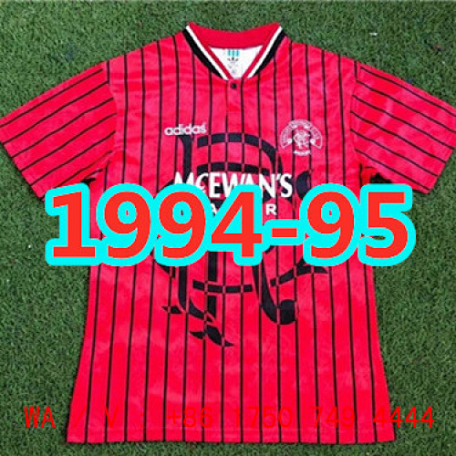 Rangers Retro TopThai Quality Away Jersey S-2XL