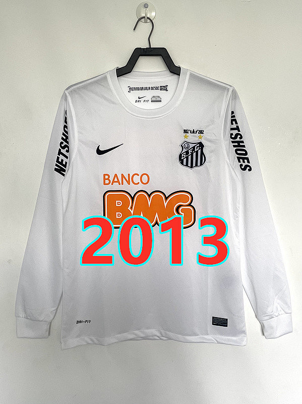 Santos Home Fans Version Retro Long Sleeve Jersey S-4XL