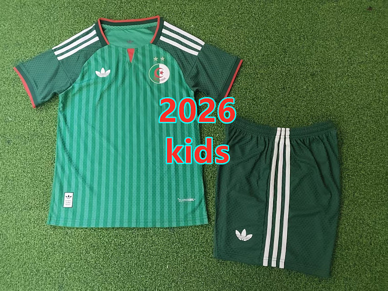 Algeria Away Kids Player Version Jersey+shorts Kit 16 -28