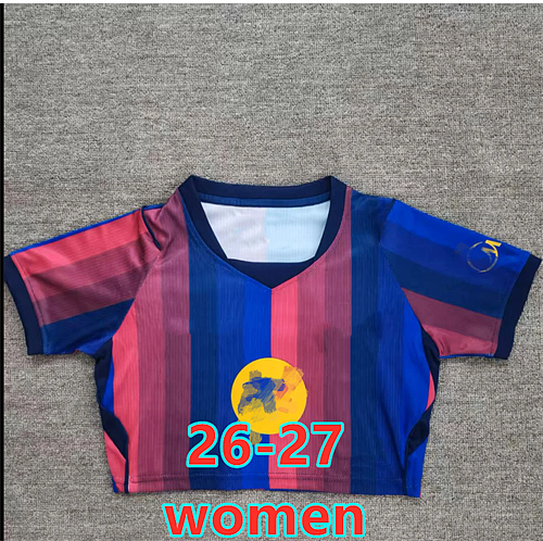 26-27 Barcelona Home Women Short Jersey S-2XL