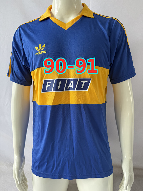 90-91 Boca Juniors Home Retro Jersey S-2XL