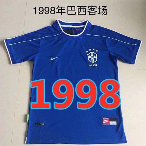 Brazil Retro S-2XL Away Jersey