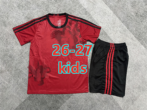 26-27 Manchester United Special Kids Jersey+shorts Kit 16 -28