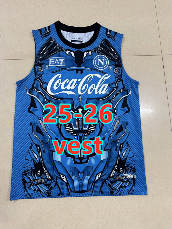 25-26 Napoli Vest Fans Version Jersey S-4XL