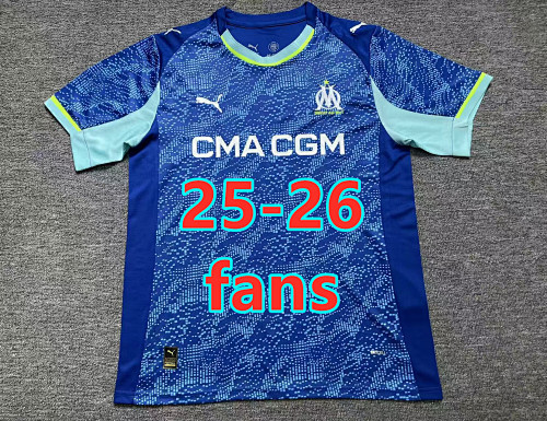 25-26 Marseille Third Fans Version Jersey S-4XL