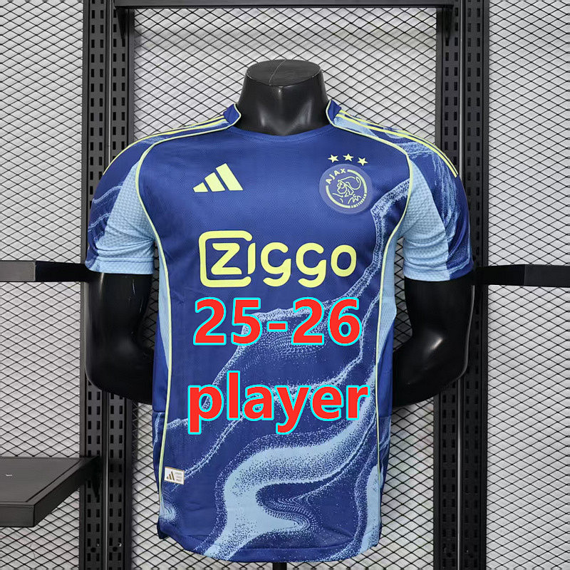 25-26 Ajax Away Player Version Jersey S-2XL