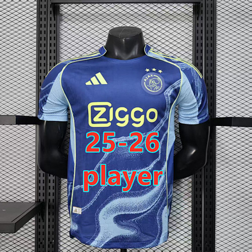 25-26 Ajax Away Player Version Jersey S-2XL