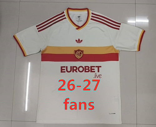26-27 Roma Away Fans Version Jersey S-4XL
