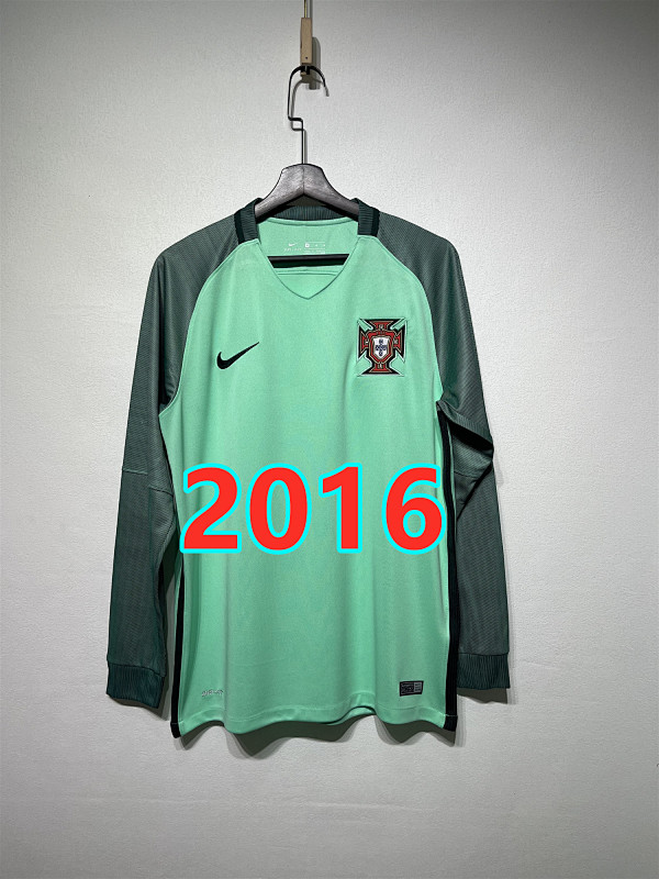 Portugal Away Retro Long Sleeve Jersey S-2XL