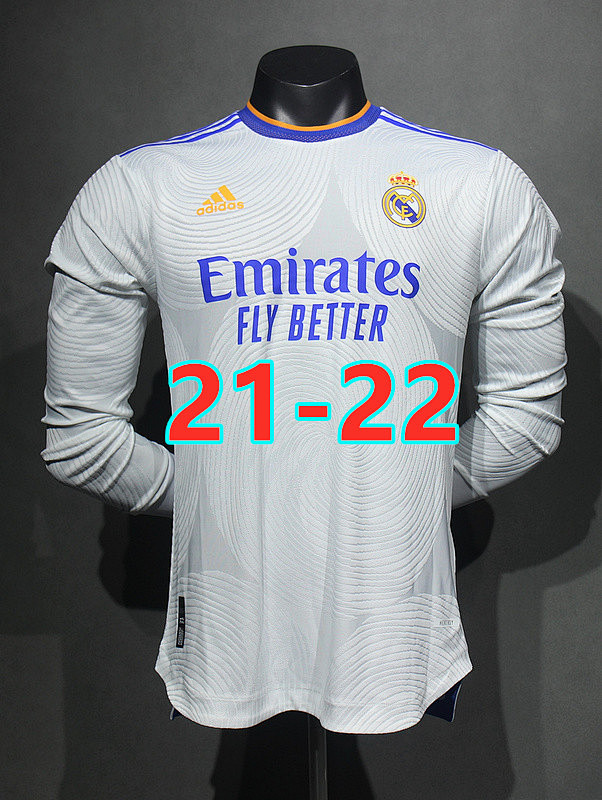 Real Madrid Home Retro Player Long Jersey S-2XL