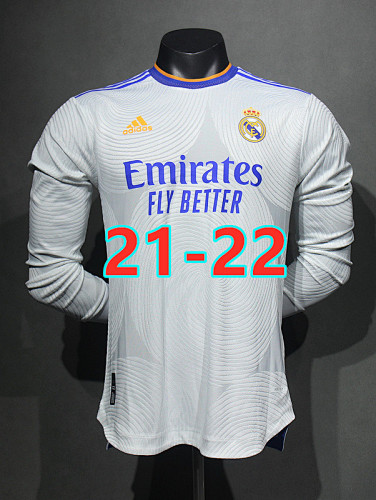 Real Madrid Home Retro Player Long Jersey S-2XL