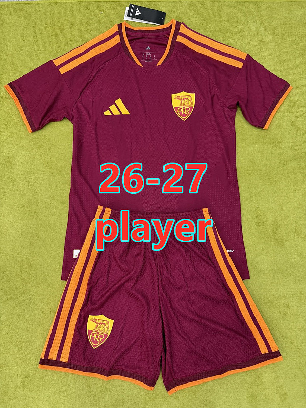26-27 Roma Home Player Short Sleeve Kit S-2XL