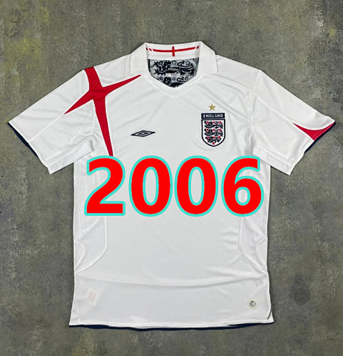 England Retro TopThai Quality Home Jersey S-2XL