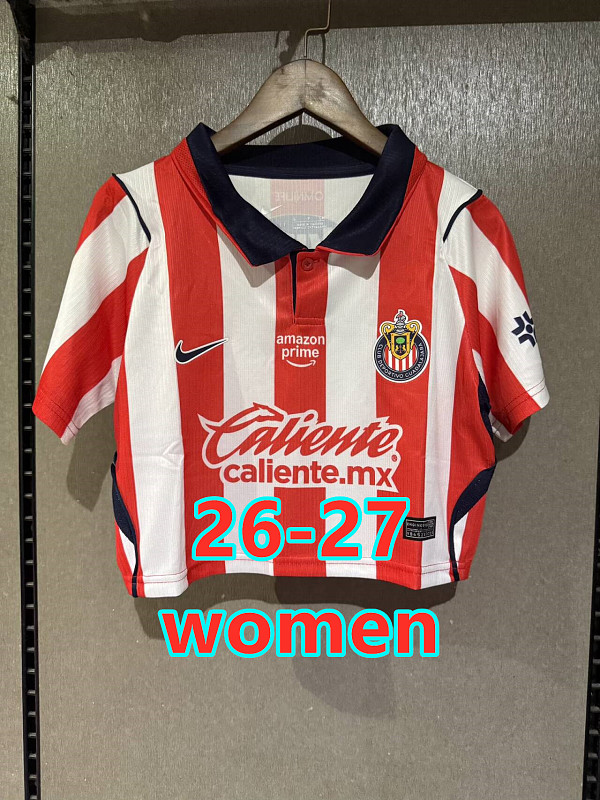 26-27 Chivas Home Women Short Jersey S-2XL