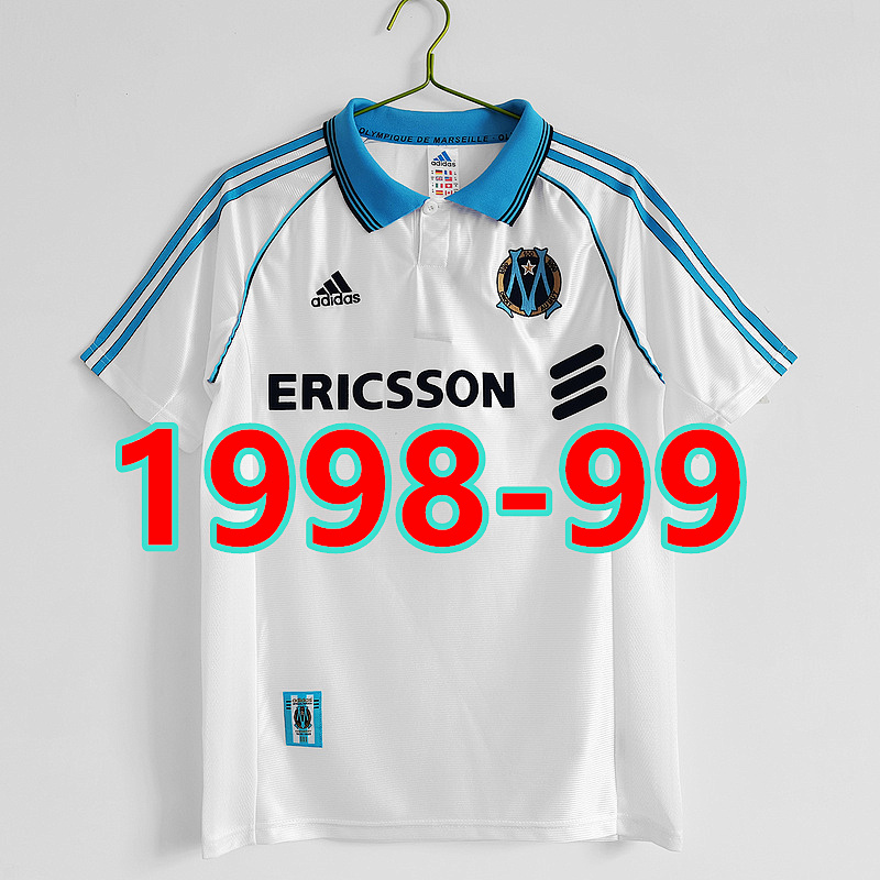 Marseille Retro TopThai Quality Home Jersey S-2XL