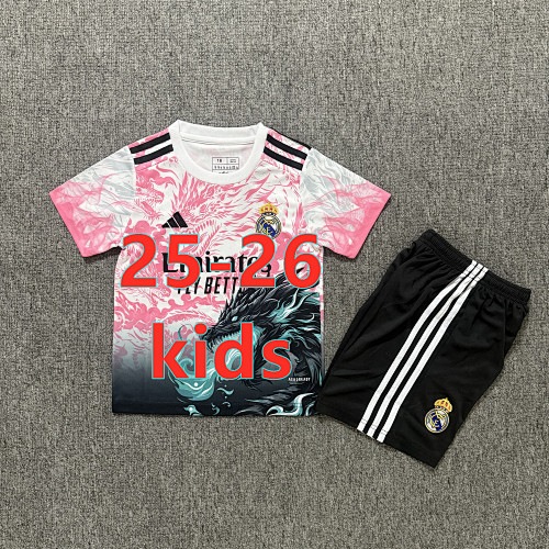 25-26 Real Madrid Special Kids Jersey+shorts Kit 16 -28