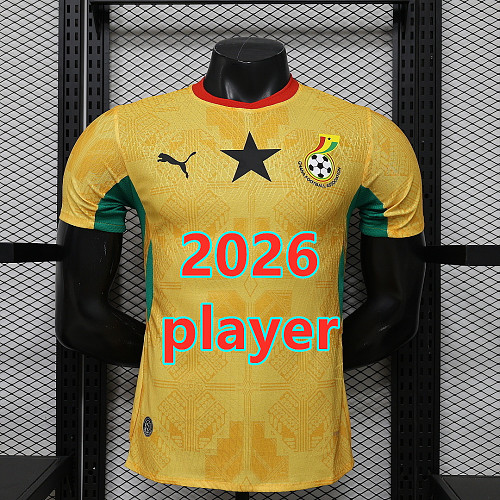 Ghana Away Player Version Jersey S-2XL