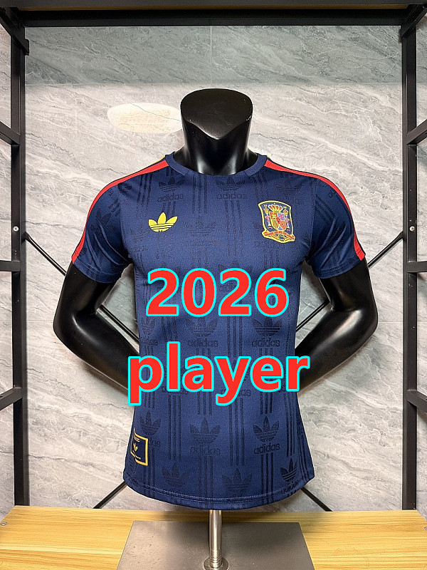 Spain Retro Player Version Jersey S-2XL