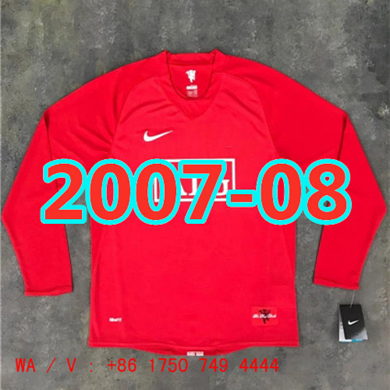 Manchester United Retro Home Long Sleeve Jersey S-4XL