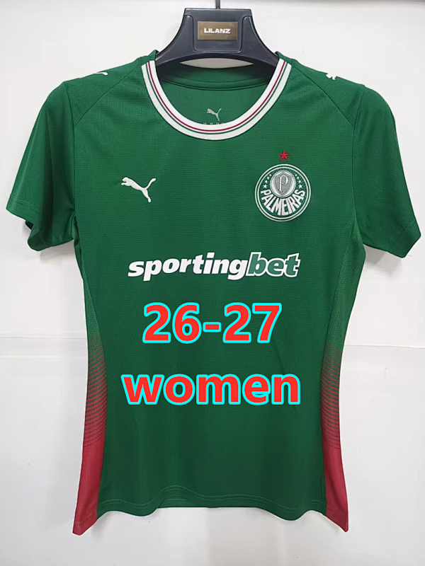 26-27 Palmeiras Home Women Jersey S-2XL