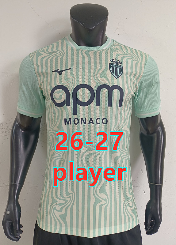 26-27 AS Monaco Third Player Version Jersey S-2XL