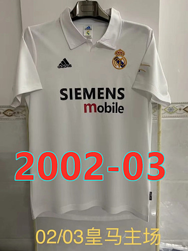 Real Madrid Retro Home Jersey S-2XL