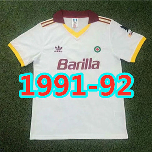 Roma Retro TopThai Quality Away Jersey S-2XL