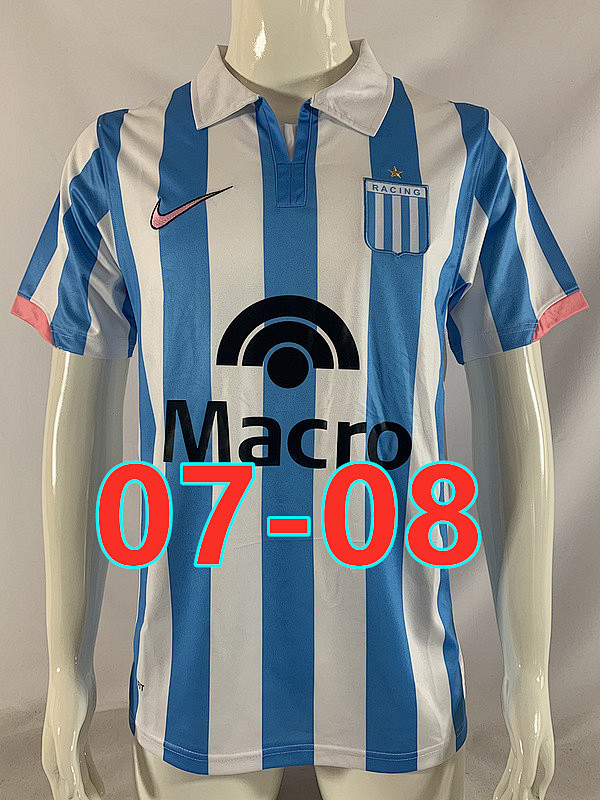 07-08 Avellaneda Home Retro Jersey S-2XL