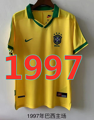 Brazil Retro Home Jersey S-2XL
