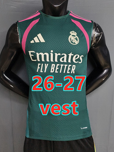 26-27 Real Madrid Training Player Version Vest Jersey S-3XL