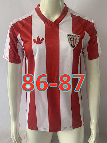 86-87 Athletic Bilbao Home Retro Jersey S-2XL