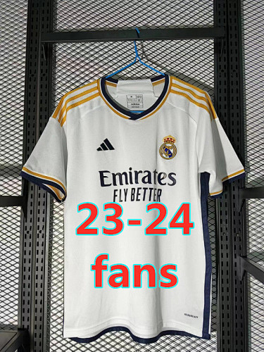 23-24 Real Madrid Home Fans Version Jersey S-2XL
