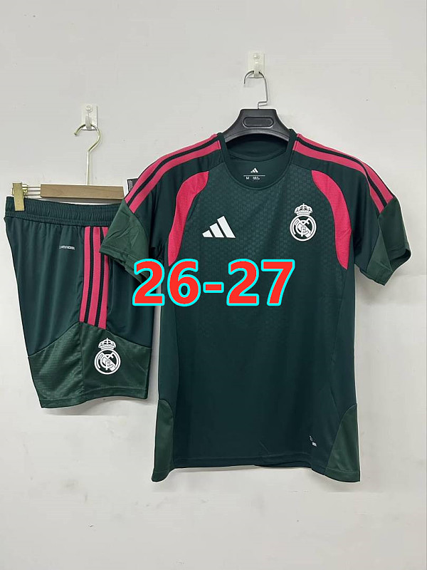 26-27 Real Madrid Short Sleeve Tracksuit Kit S-3XL