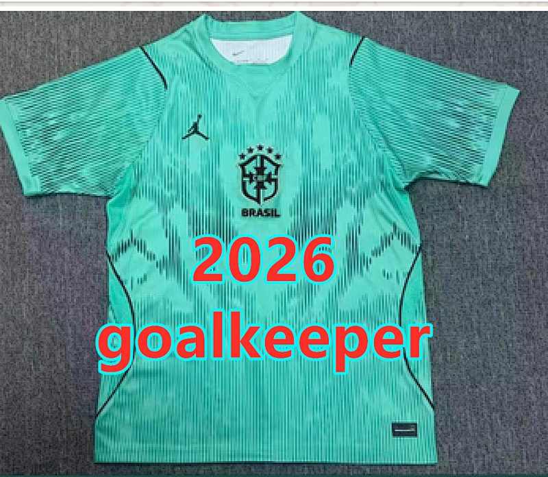 Brazil Goalkeeper Fans Version Jersey S-4XL