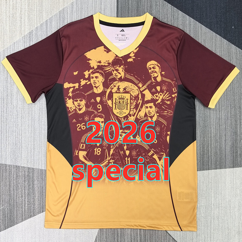 Spain Special Fans Version Jersey S-4XL