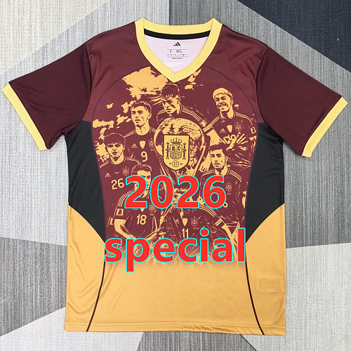 Spain Special Fans Version Jersey S-4XL