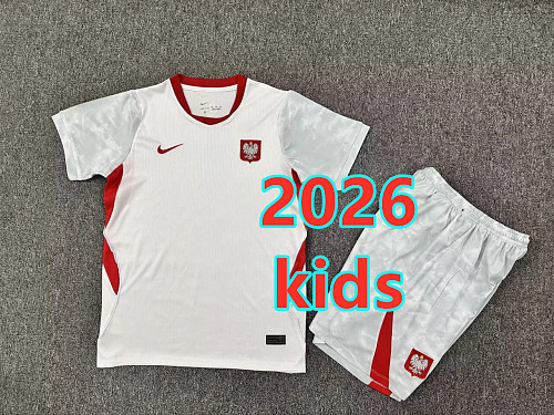 Poland Home Kids Jersey+shorts Kit 16 -28