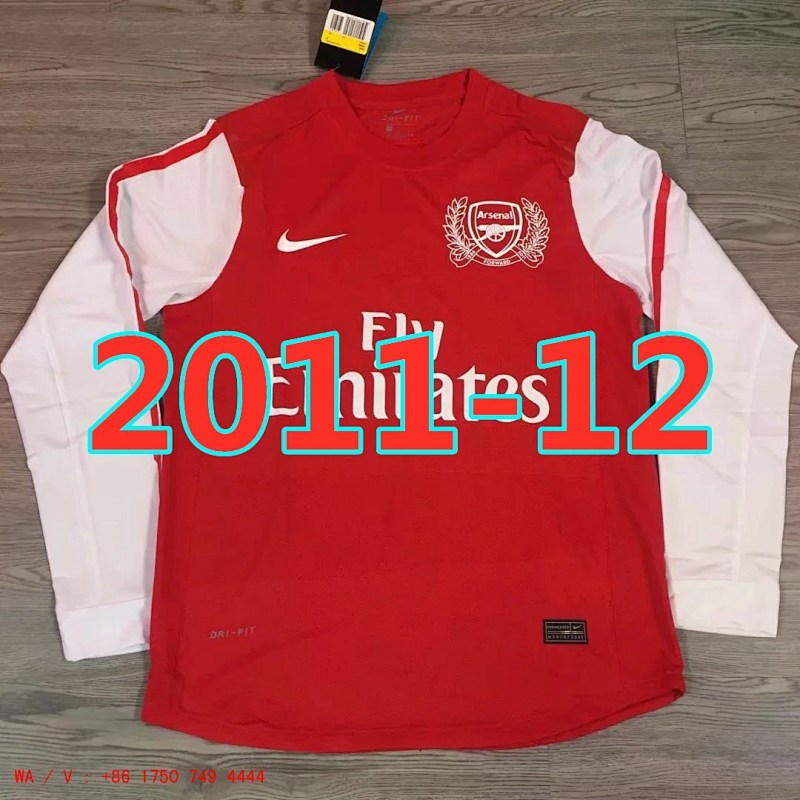 Arsenal Retro Long Sleeve Home Jersey S-2XL