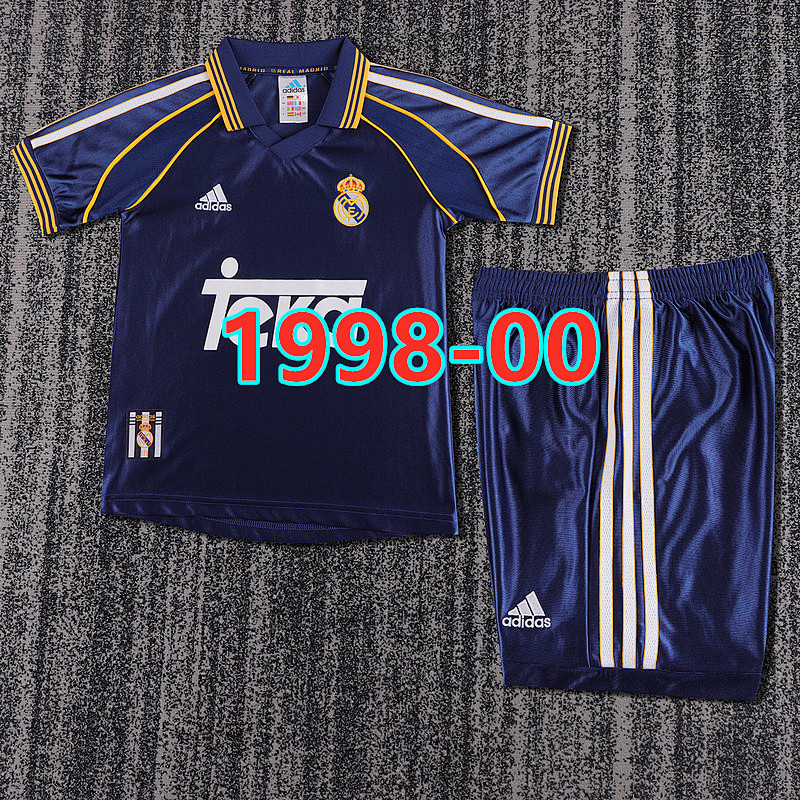 Real Madrid Third Kids Retro Jersey 16 -28