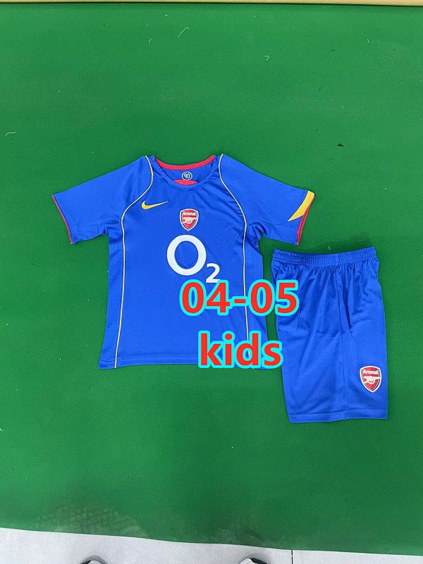 04-05 Arsenal Away Retro Kids Jersey+shorts Kit 16 -28