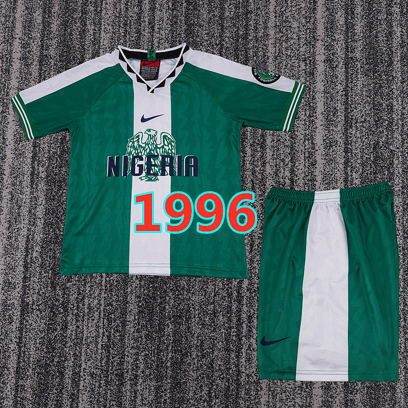 Nigeria Home Retro Kids Jersey+shorts 16 -28