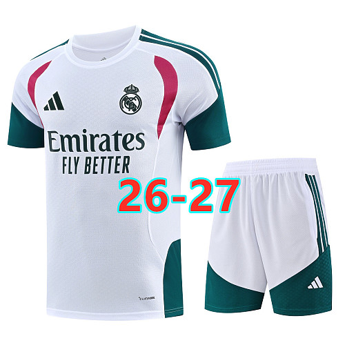 26-27 Real Madrid Short Sleeve Tracksuit S-2XL