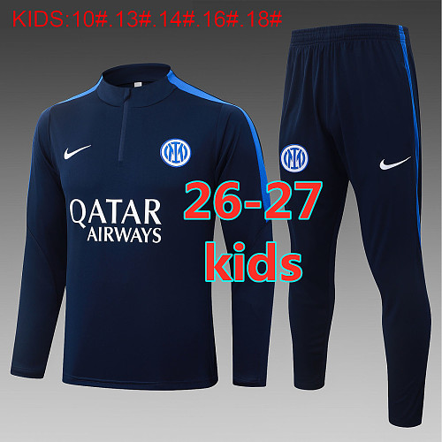 26-27 Inter Milan Kids Long Sleeve Tracksuit 10- 18