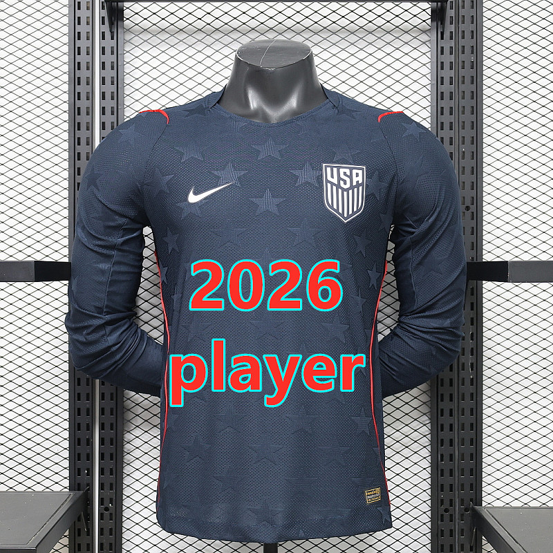 United States Away Player Long 32 Teams Jersey S-2XL 32