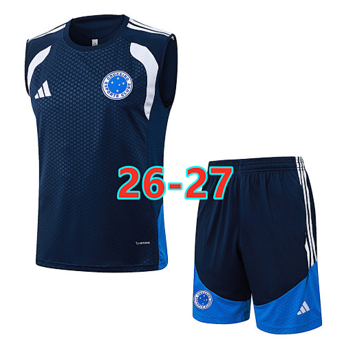 26-27 Cruzeiro Short Sleeve Vest Tracksuit S-2XL
