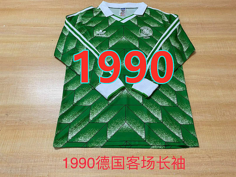 Germany Away Retro Long Sleeve Jersey S-2XL