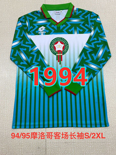 Morocco Away Retro Long Sleeve Jersey S-2XL